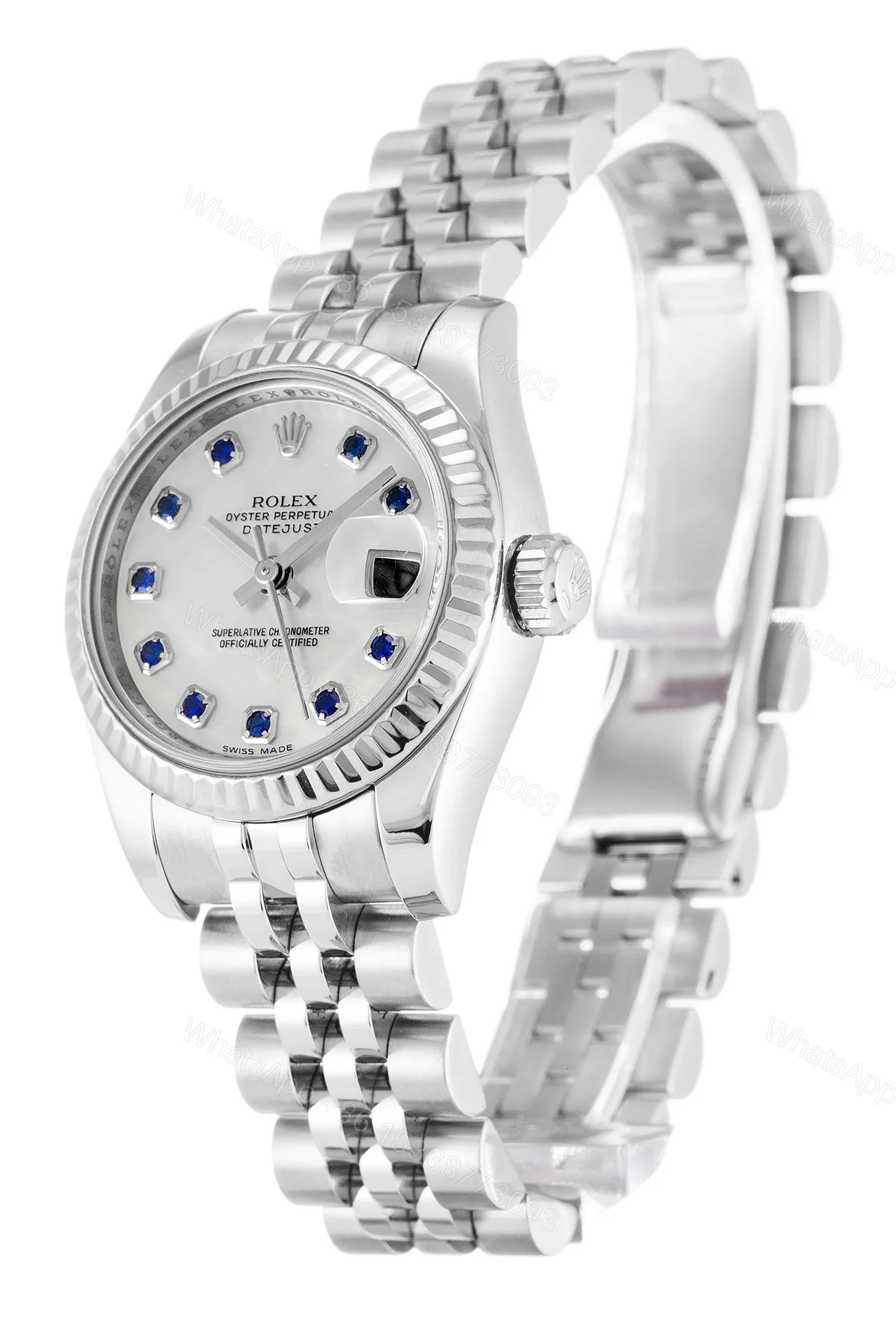 View 2 of Replica Rolex Lady-Datejust Mother Of Pearl – White Dial 179174 26 mm