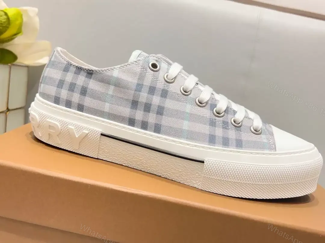 View 2 of BURBERRY CHECK COTTON SNEAKERS – BBR127