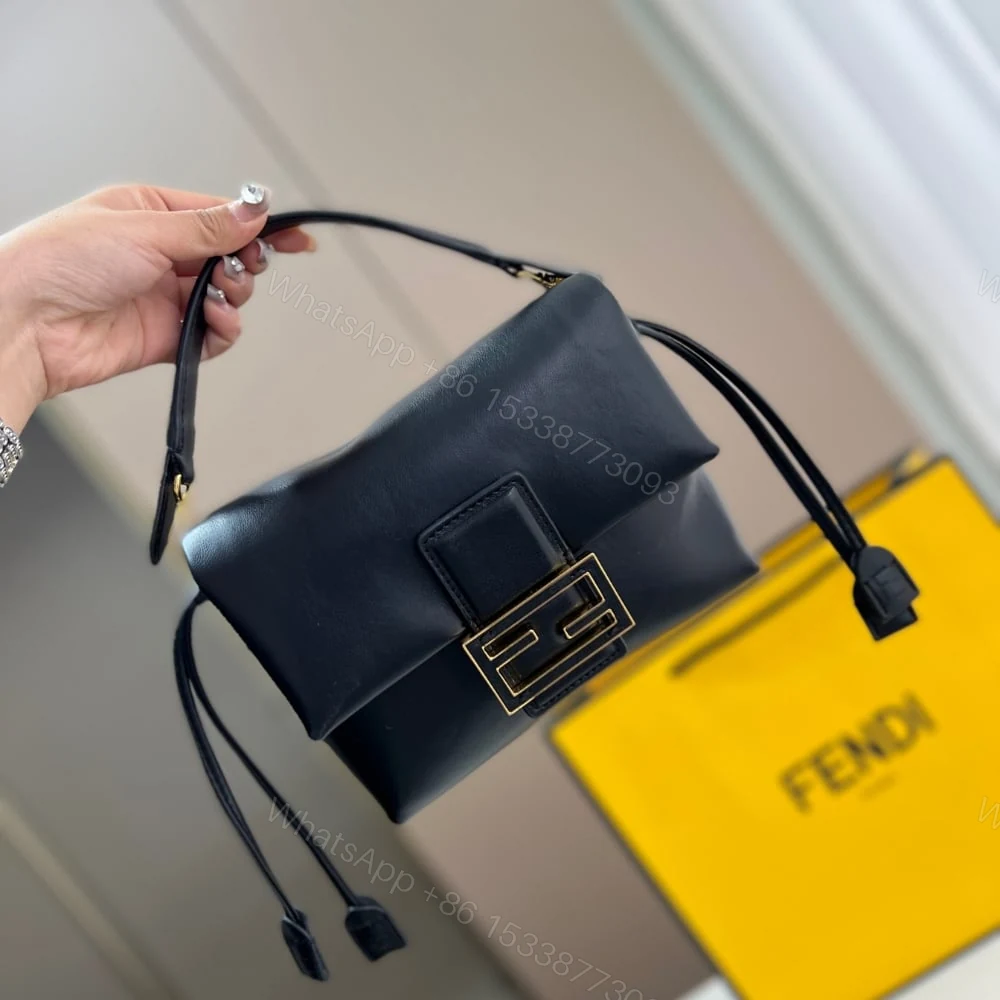 View 6 of FENDI MAMMA BAGUETTE MEDIUM BLACK 18CM 8BS105ABVEF0KUR