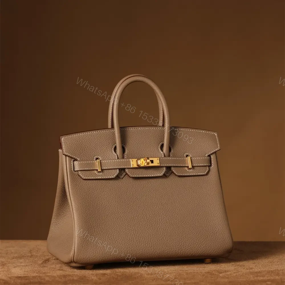 View 4 of 高仿Hermes*Birkin25大象灰金扣免檢版