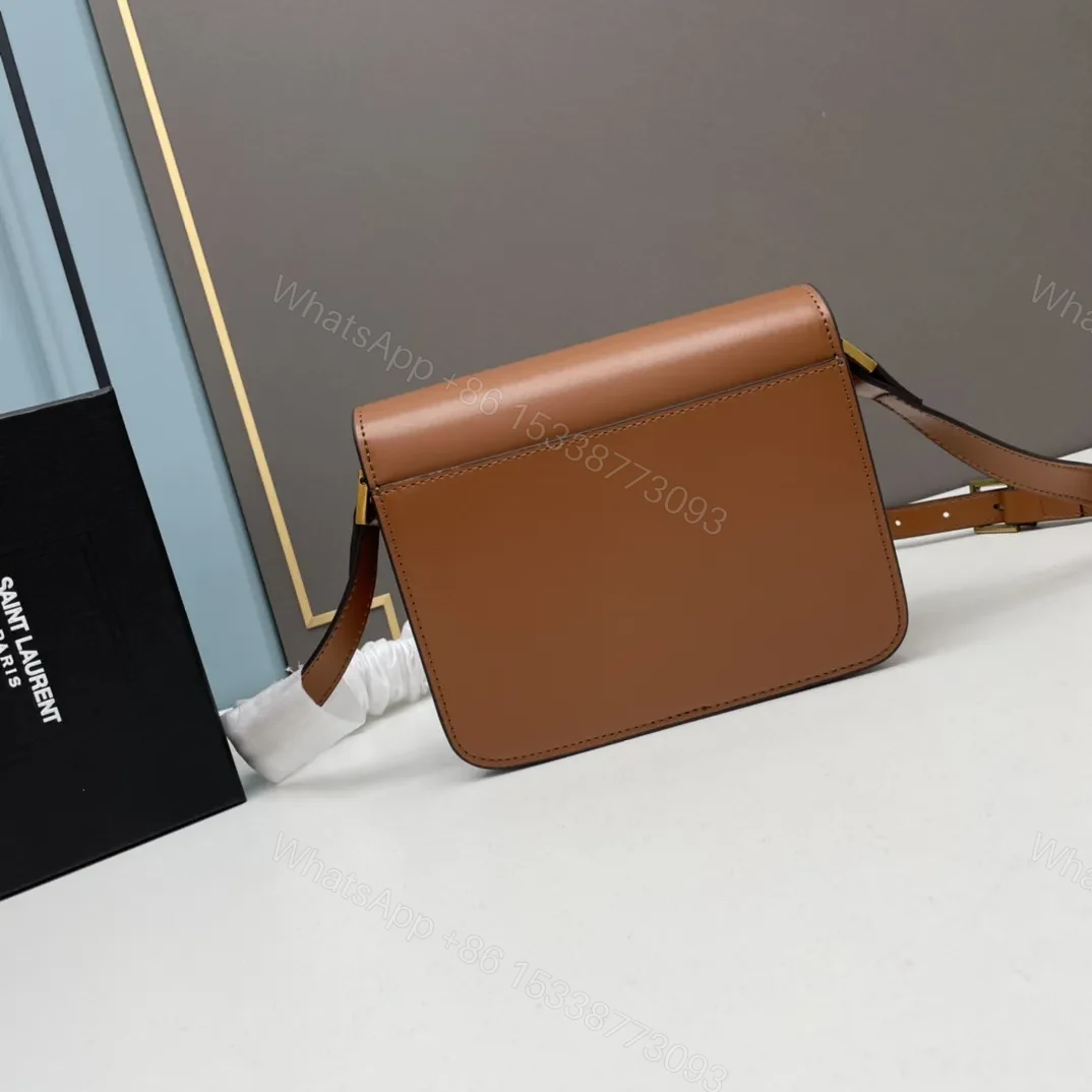 View 5 of Saint Laurent Le 61 Saddle Shoulder Bag in Calfskin