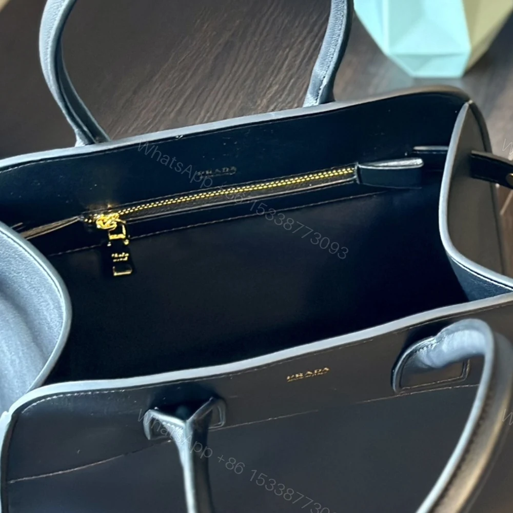 View 10 of PRADA LARGE TOTE BAG WITH BUCKLES BLACK 32CM