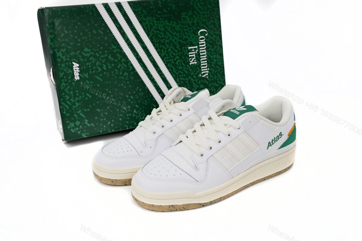 View 8 of Atmos x adidas Forum Low White Gree HQ6996
