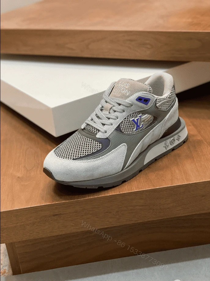 View 2 of LOUIS VUITTON RUN AWAY SNEAKERS IN GREY AND PURPLE – LSVT358