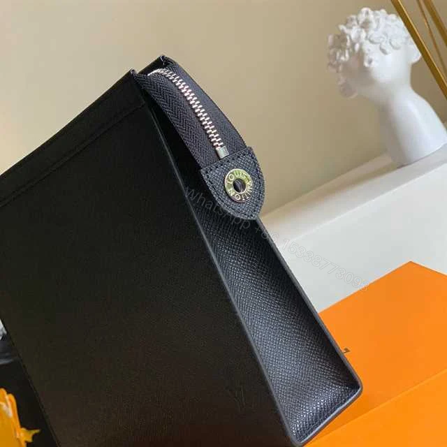View 8 of LOUIS VUITTON POCHETTE VOYAGE MM TAIGA LEATHER M30675