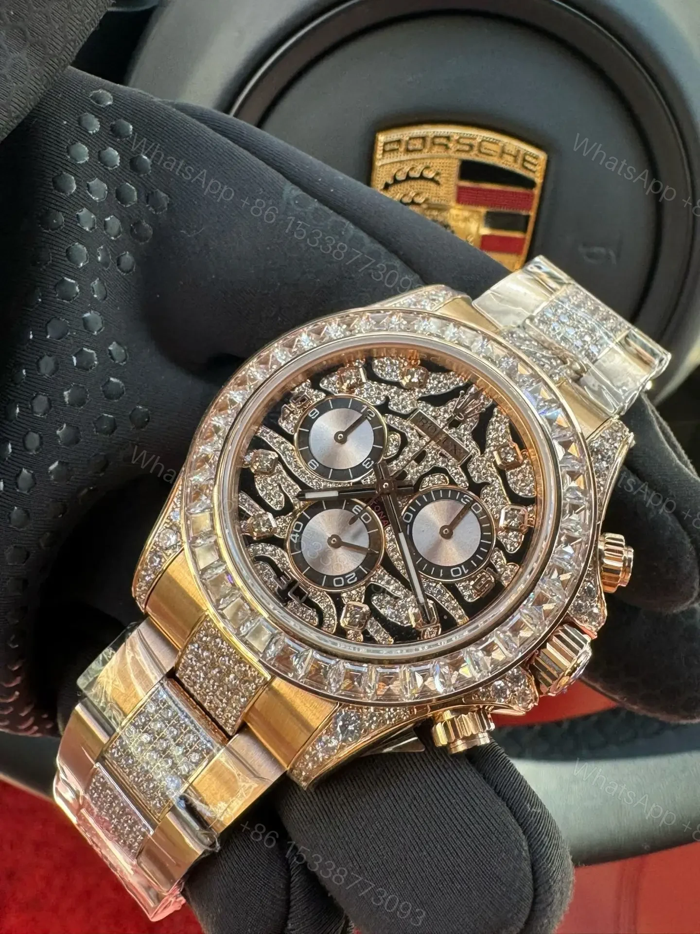 View 3 of Rolex Daytona Eye of the Tiger Yellow Gold Diamond Edition 40mm RG-DAYTONA-EYE-TIGER-GOLD