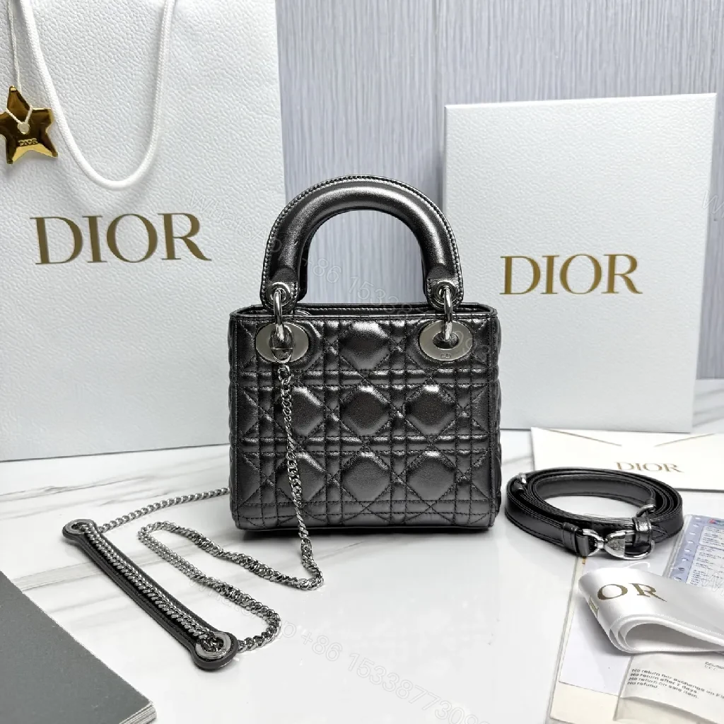 View 3 of Quilted Calfskin Mini Satchel: Luxe City Accessory