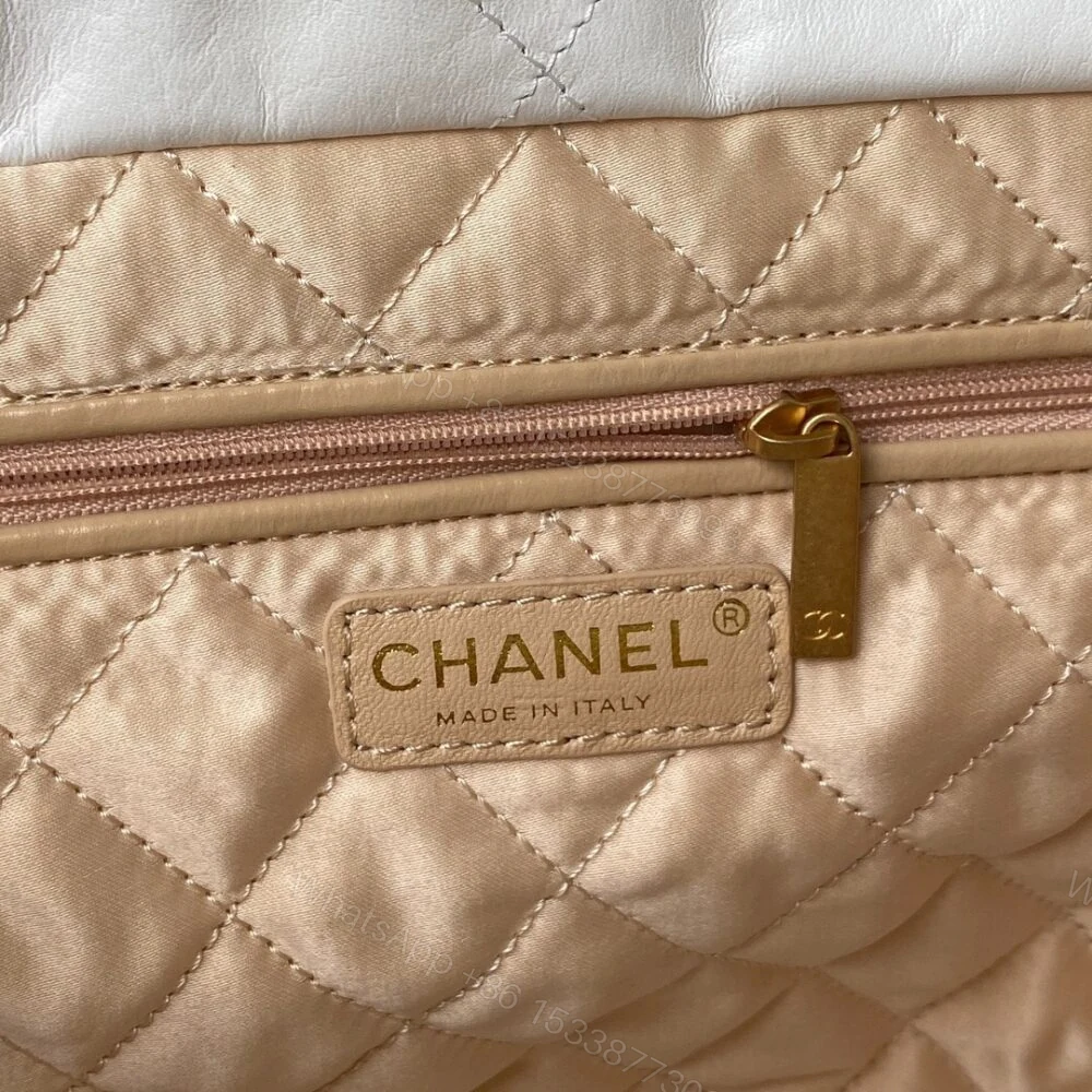 View 5 of Chanel 22 Handbag White 42Cm AS3261