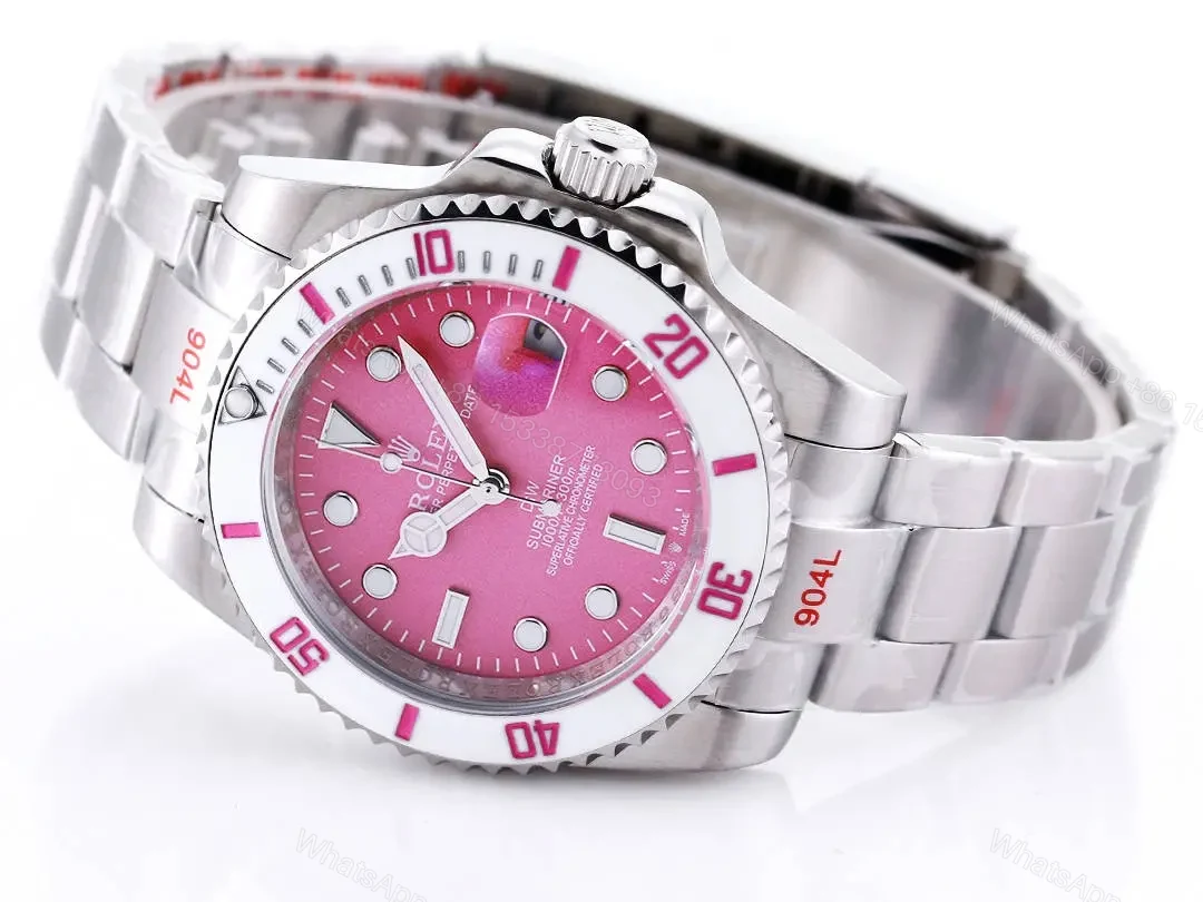 View 5 of GM Factory Clean Factory ROLEX DIW Submariner Pink Gradient Watch