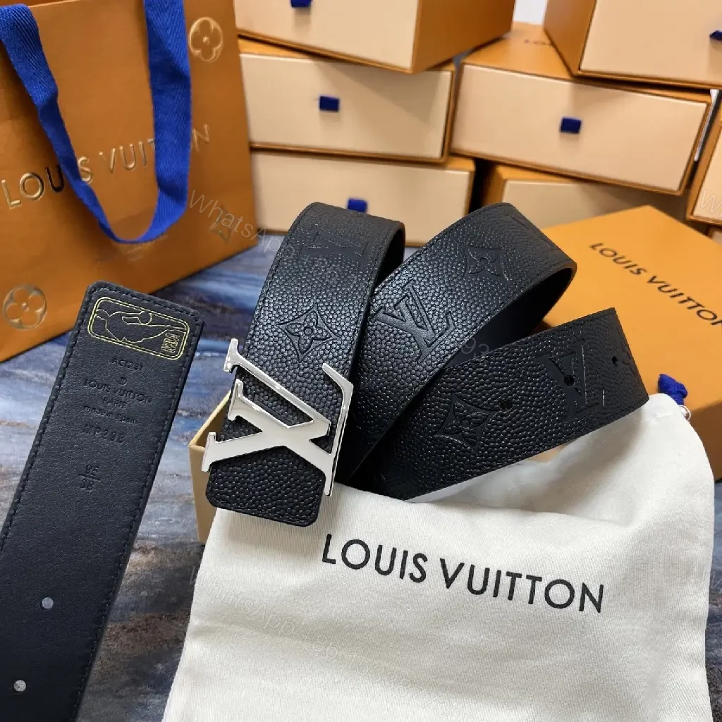 View 2 of Refined Leather Belt – Monogram Buckle, Everyday Luxury Belt