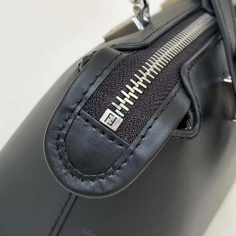 View 8 of Black Fendi Mini Bag: Structured, Luxury Everyday Crossbody