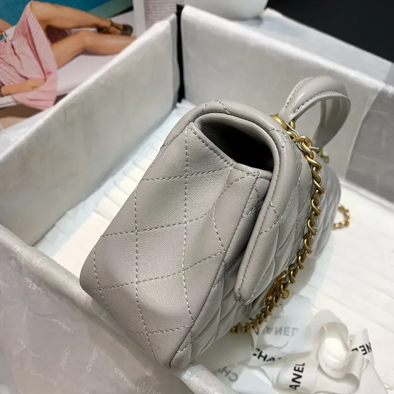 View 4 of Chic Quilted Mini Bag with Gold Clasp â€“ Luxury Everyday Bag