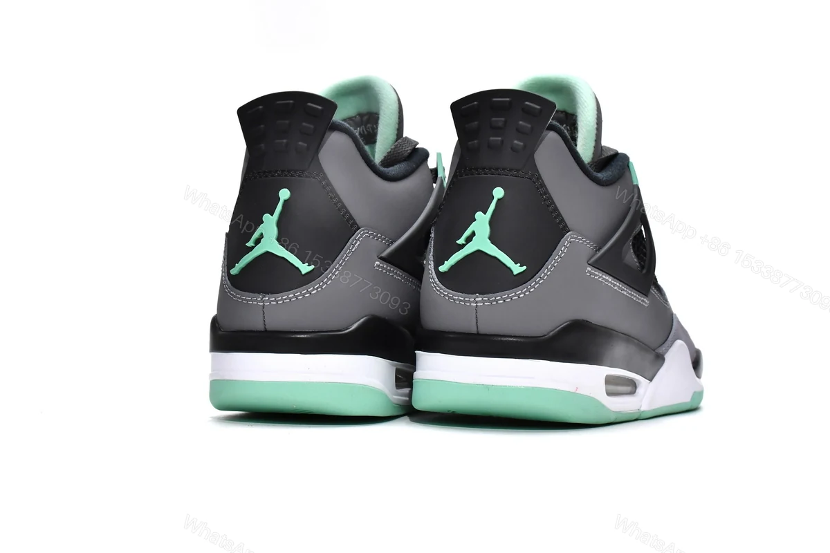 View 4 of Air Jordan 4 Retro Green Glow 308497-033 (Top Quality)