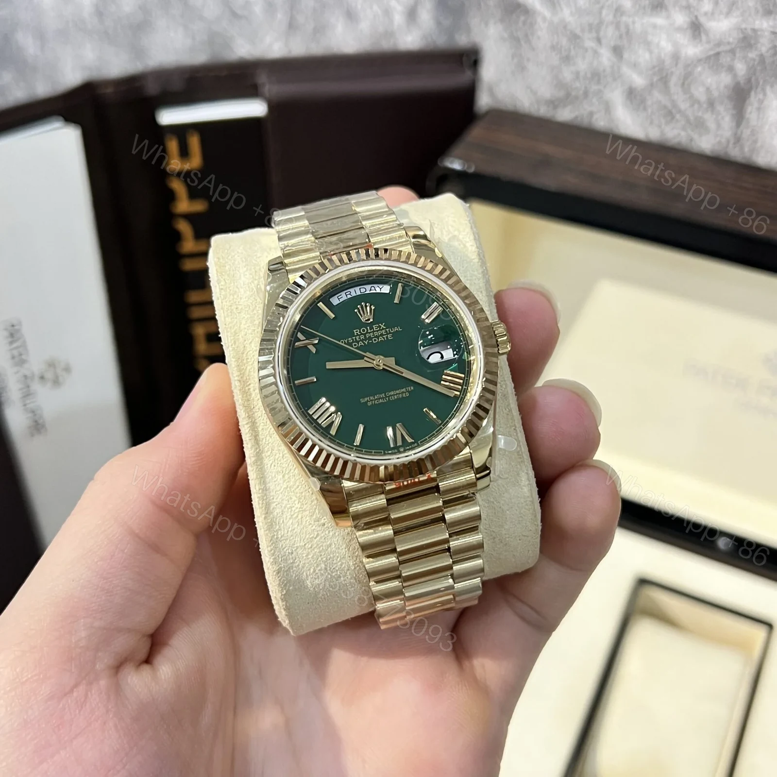 View 2 of Superclone Rolex Day-Date Green Dial 228238-0061 40 mm