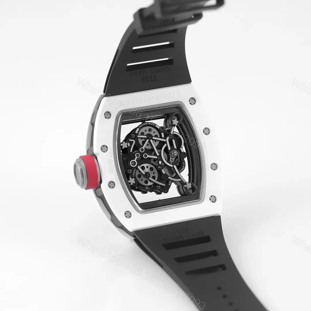 View 5 of KU+ KV-V5 White Ceramic Skeleton Watch