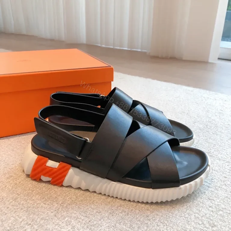 View 9 of Cross-Strap Leather Sandal: Chic Luxury Everyday Sandals