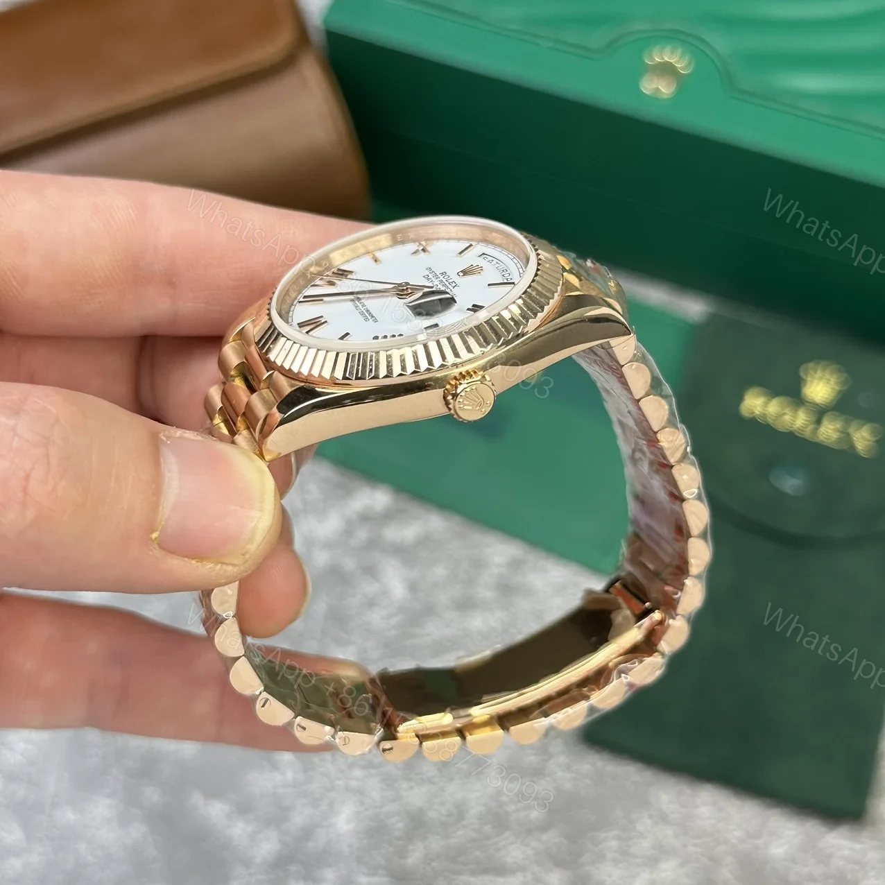 View 5 of Superclone Rolex Day-Date White Dial 128238-0113 36 mm