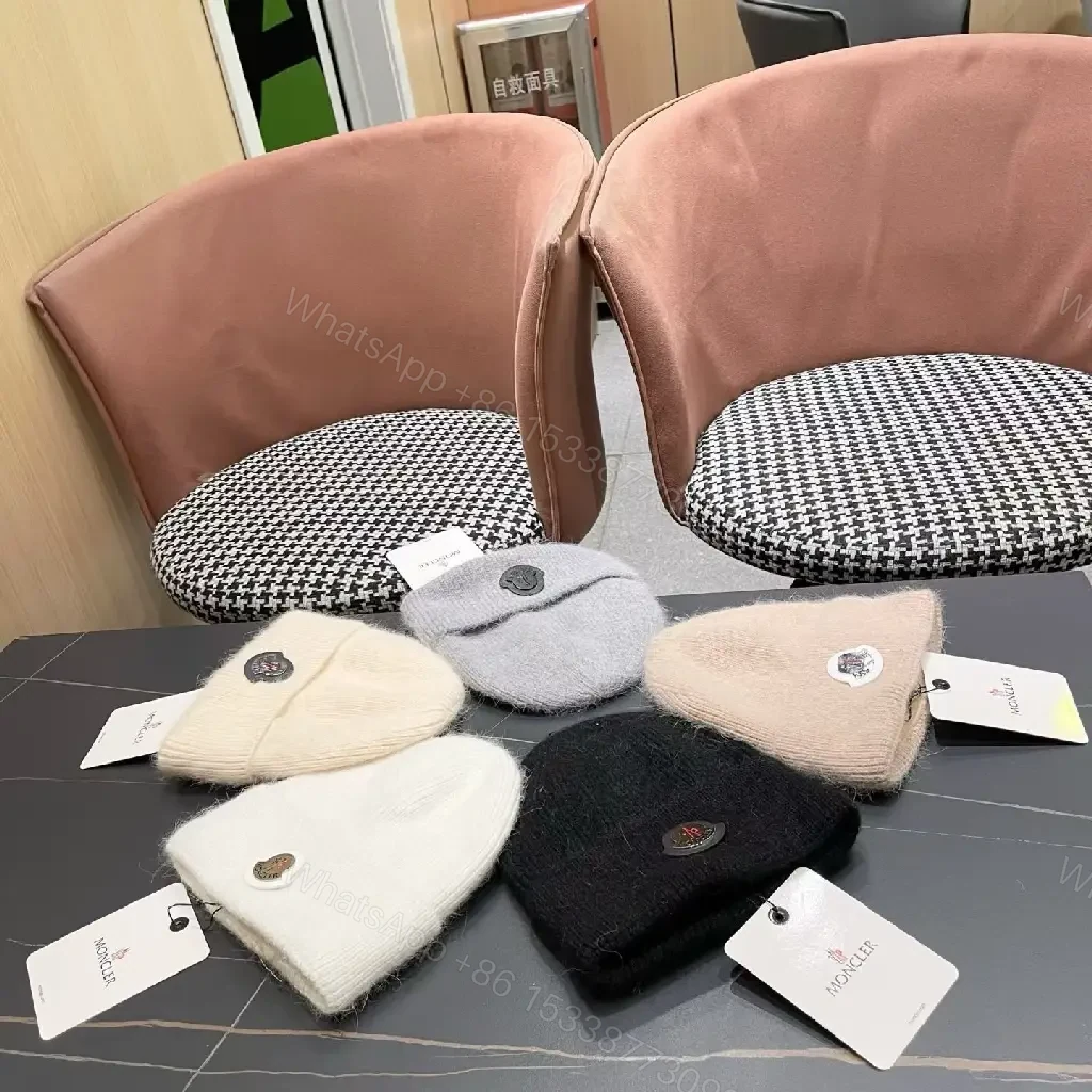 View 2 of Cream Knit Beanie Mid-Citified Emblem Cozy Luxury Beanie