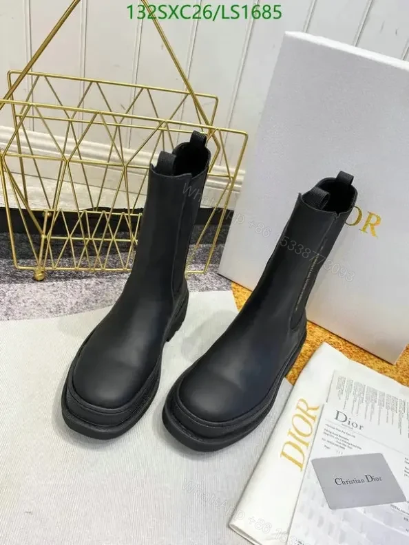 View 3 of Dior Ankle Boots in Premium Cowhide for Women