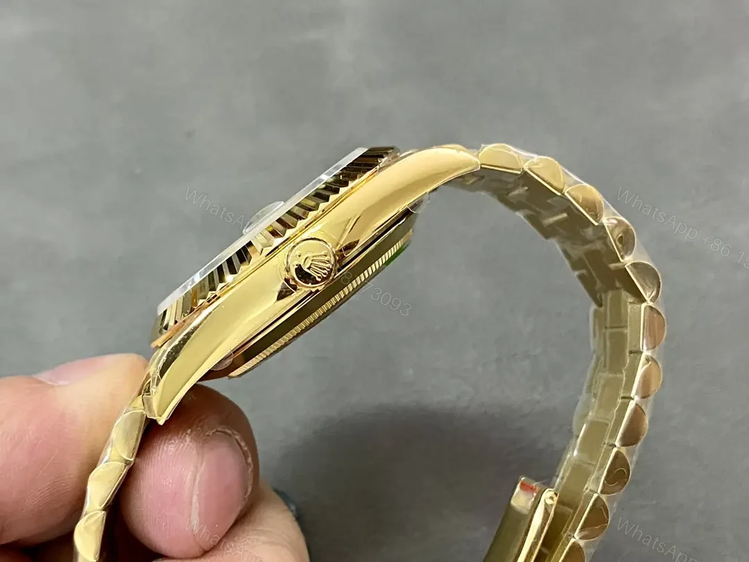 View 6 of Rolex Day-Date 40 Yellow Gold Fluted Green Ombré 228238-0069