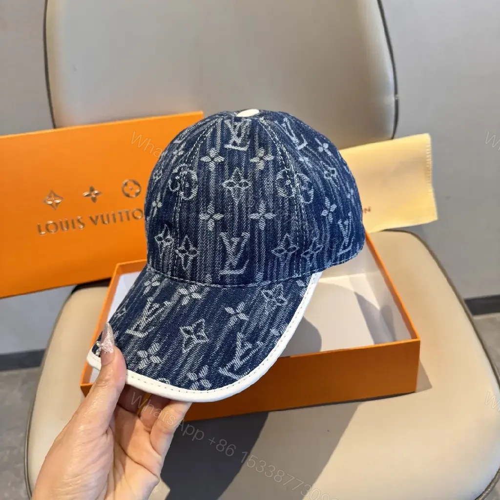 View 8 of Denim Monogram Cap: Subtle Luxury, All-Day Confidence