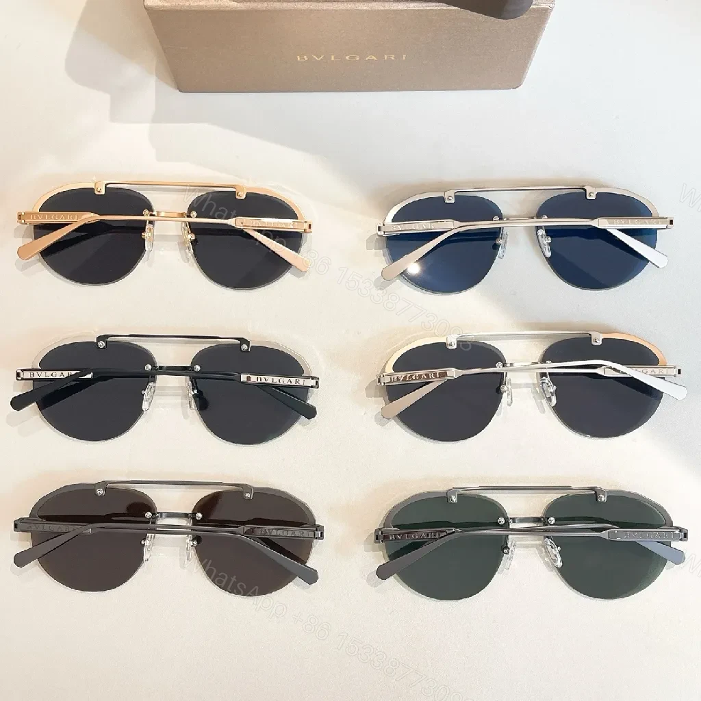View 4 of Gunmetal Aviator Sunglasses: Polarized, Lightweight Stainless Steel Shades