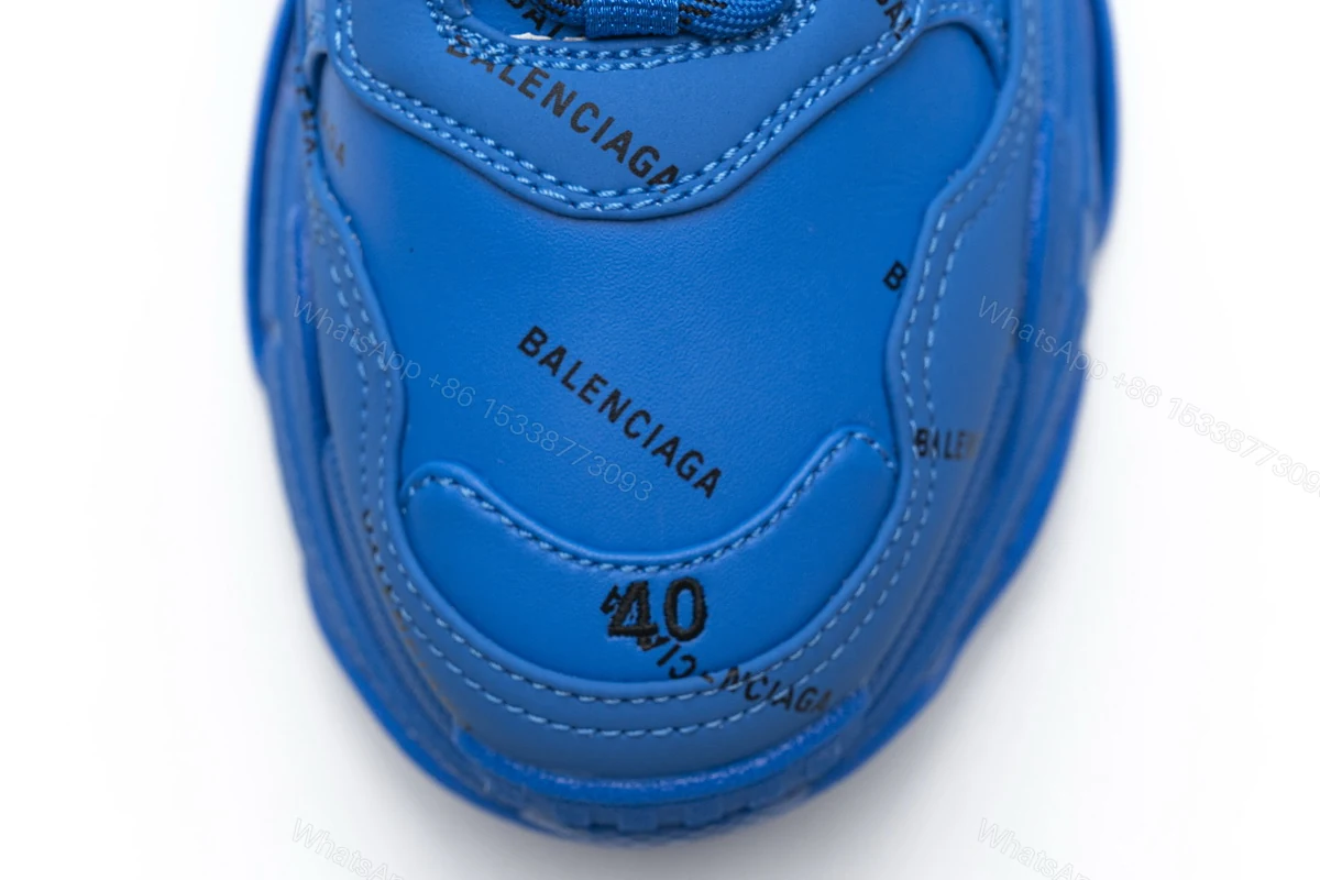 View 9 of Balenciaga Triple S Letter Blue 536737 W06E2 0848