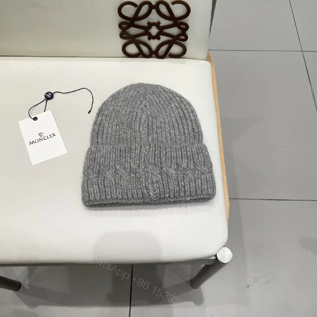 View 5 of Cozy Knit Beanie with Moncler Patch — Everyday Warmth, Elevated Style