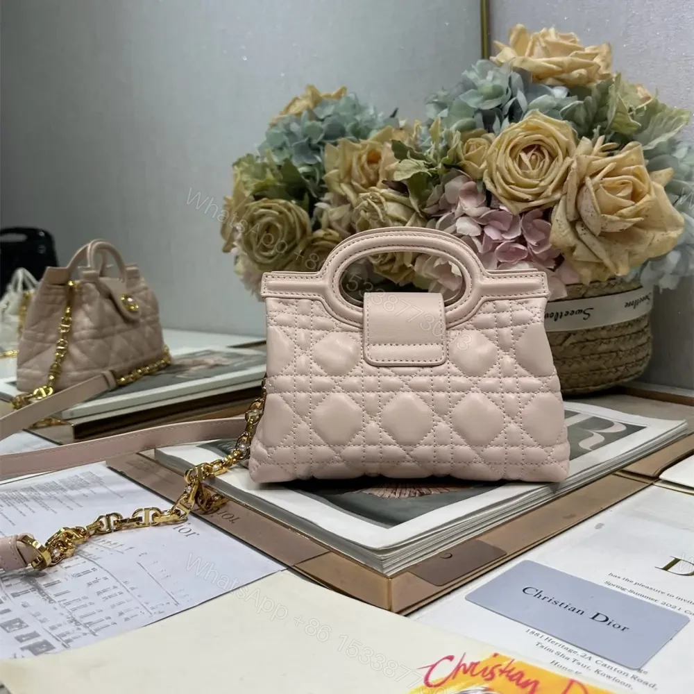 View 2 of 高仿Dior*JolieHandle系列S312M413環扣小羊皮手提包粉色免檢版