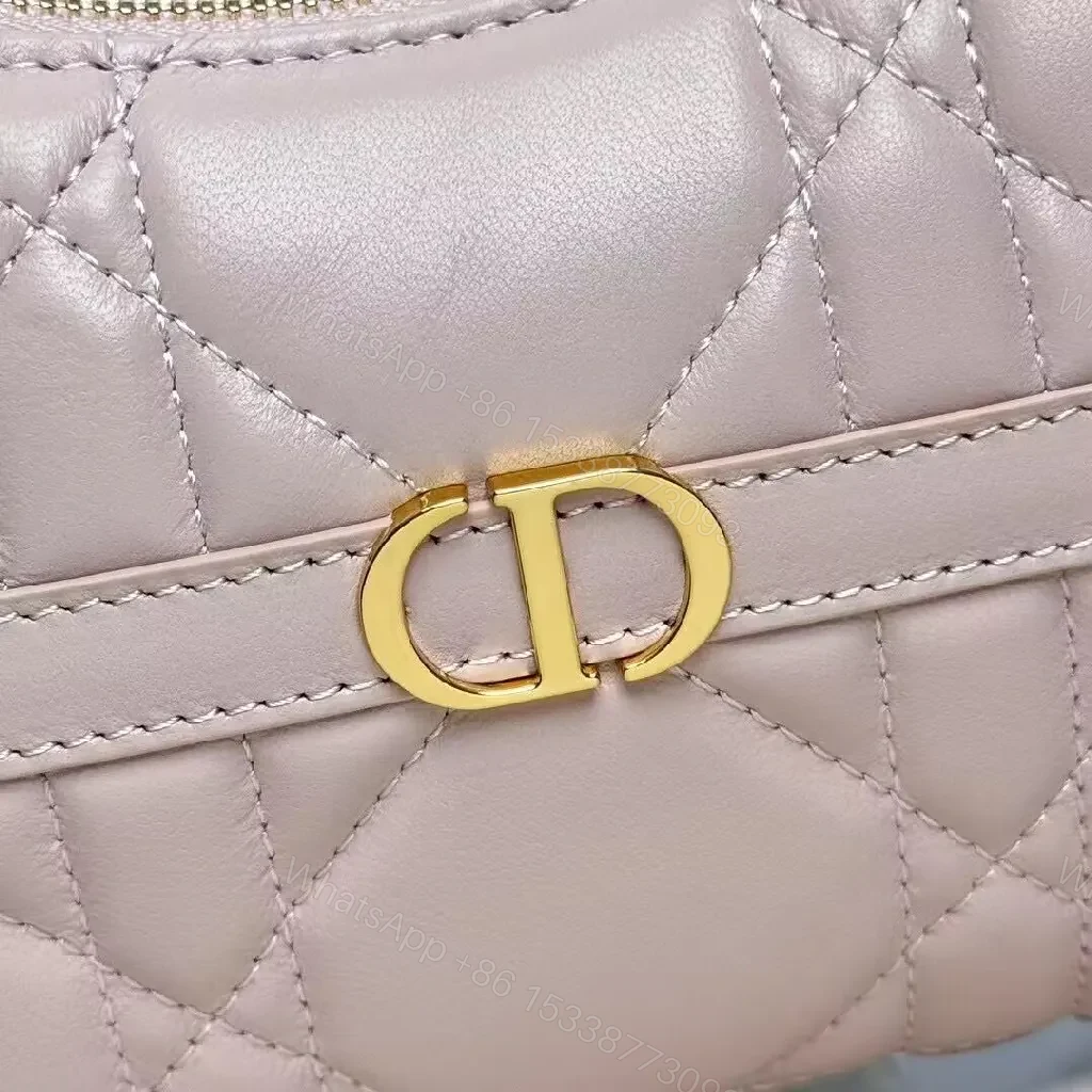 View 4 of Pastel Quilted Mini Bag with Chain-Handle, Luxe Everyday Style