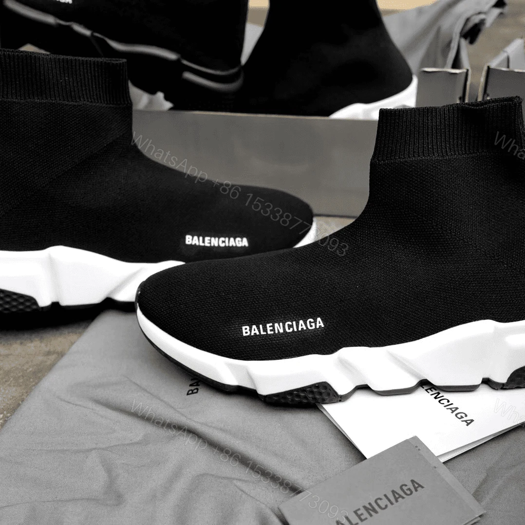 View 5 of BALENCIAGA SPEED TRAINER BLACK WHITE – BB10