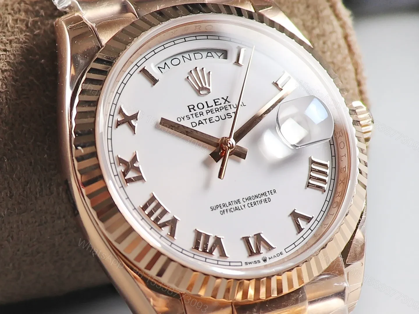 View 3 of Replica Rolex Day-Date White Dial 118235 F 36 mm