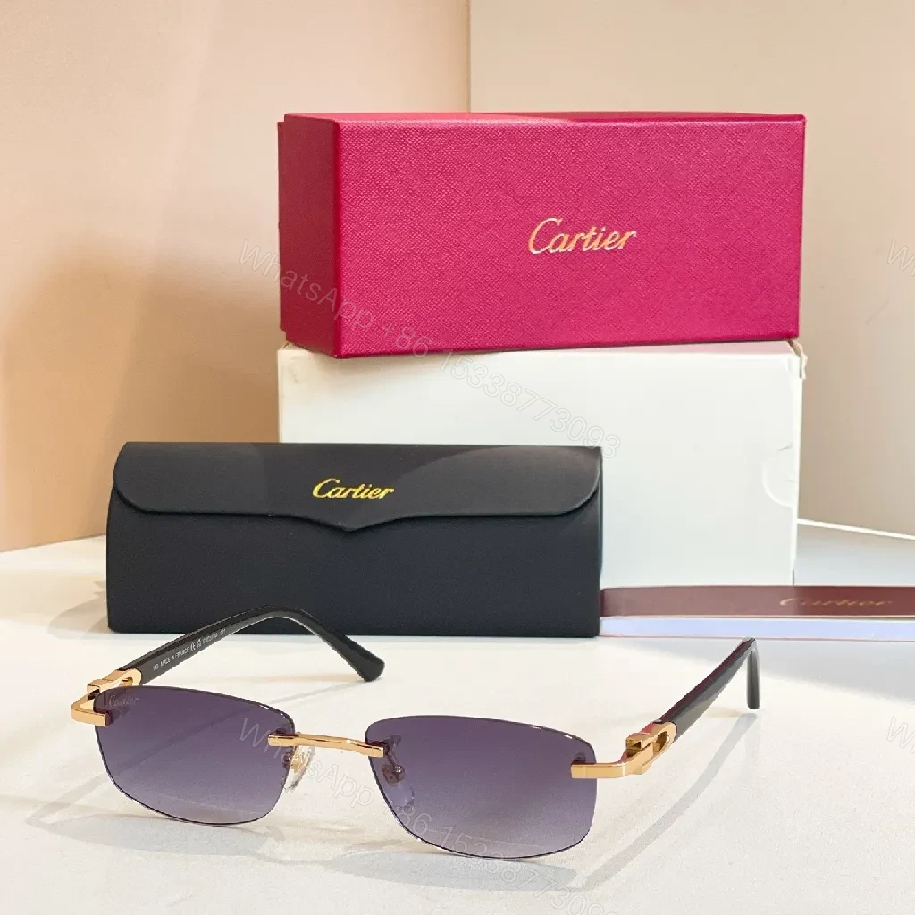 View 2 of Pink Gradient Sunglasses with Gold Accents, Rectangular Style, UV Protection
