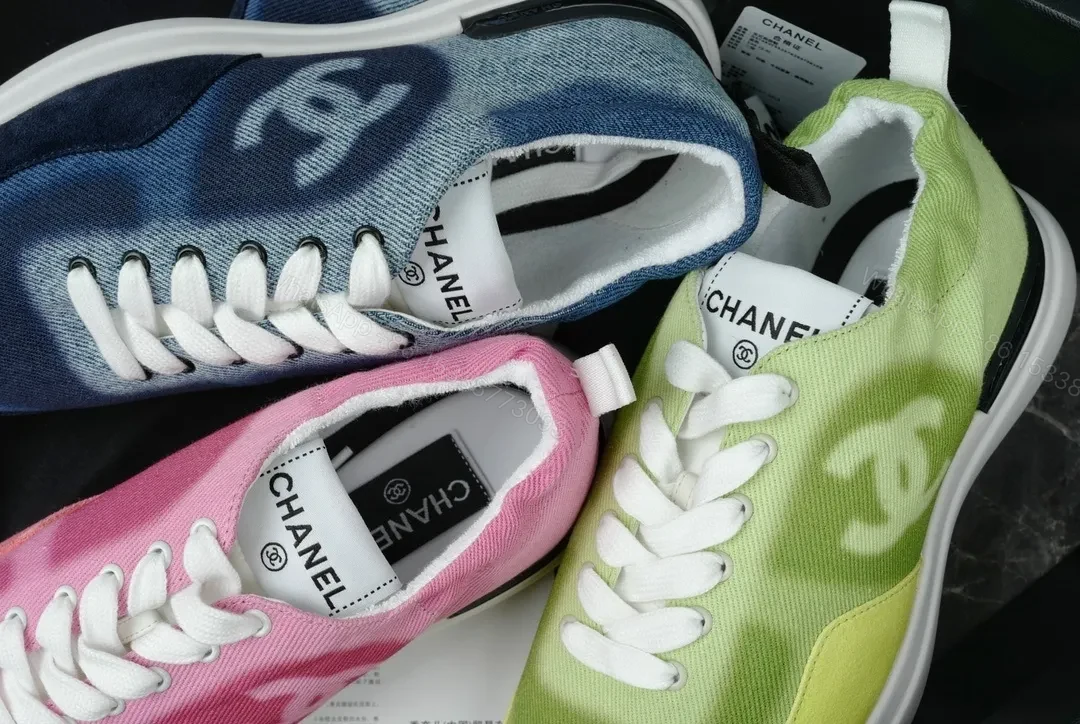View 7 of Denim-Gradient Suede High-Tops: Luxe Logo Accent Sneaker