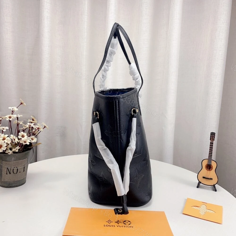 View 4 of Louis Vuitton Neverfull MM Monogram Empreinte Black 31Cm M45685