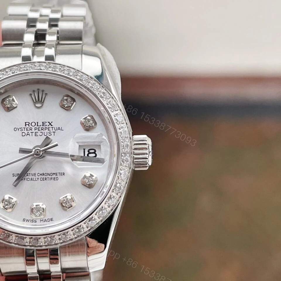 View 2 of Rolex Datejust ladies 28mm silver dial fluted bezel