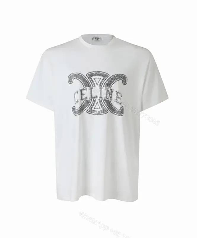 White Cotton Tee: Premium Logo Graphic, Relaxed Fit, Durable — view 1