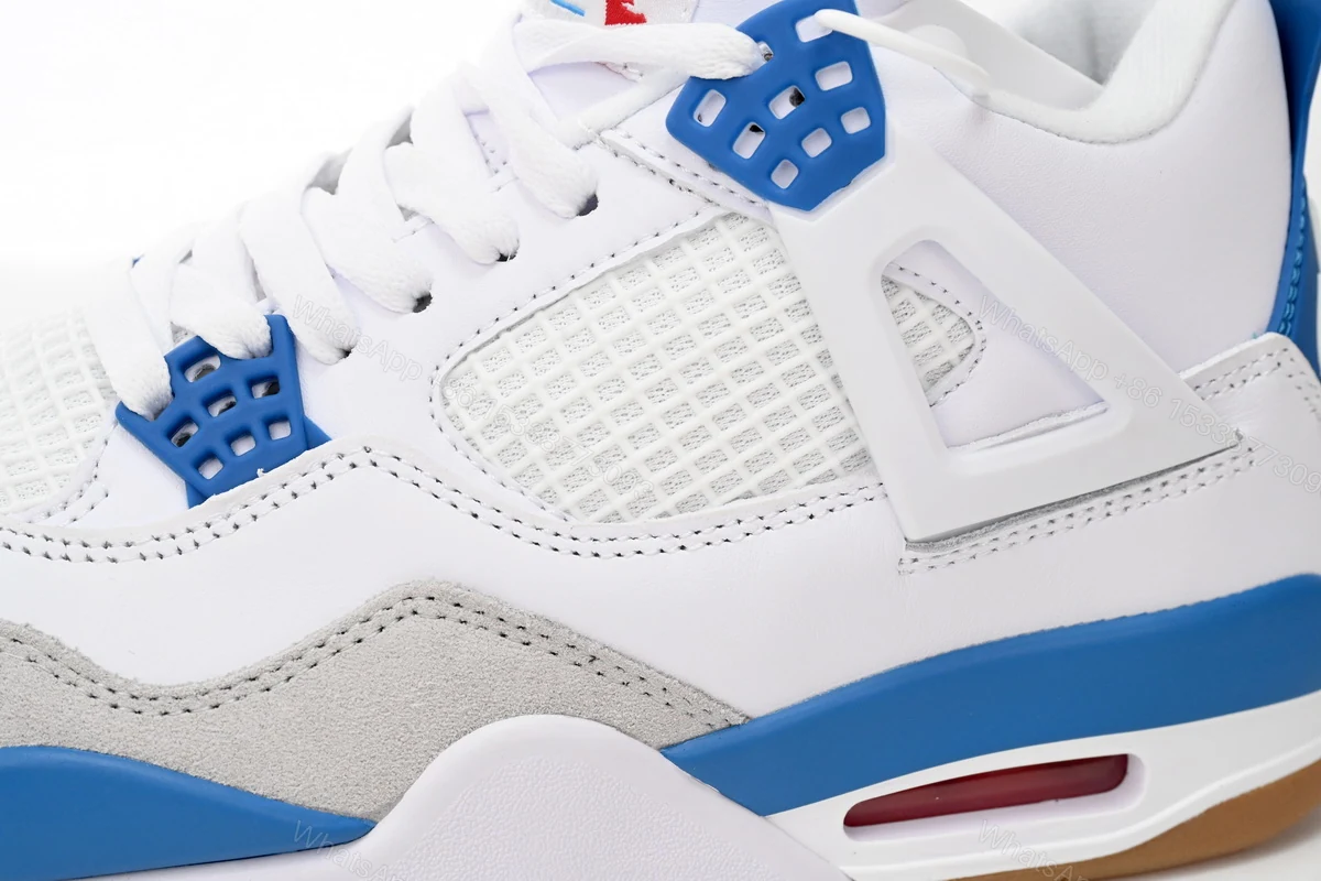 View 7 of Nike SB x Air Jordan 4 White Blue DR5415-104 (Top Quality)