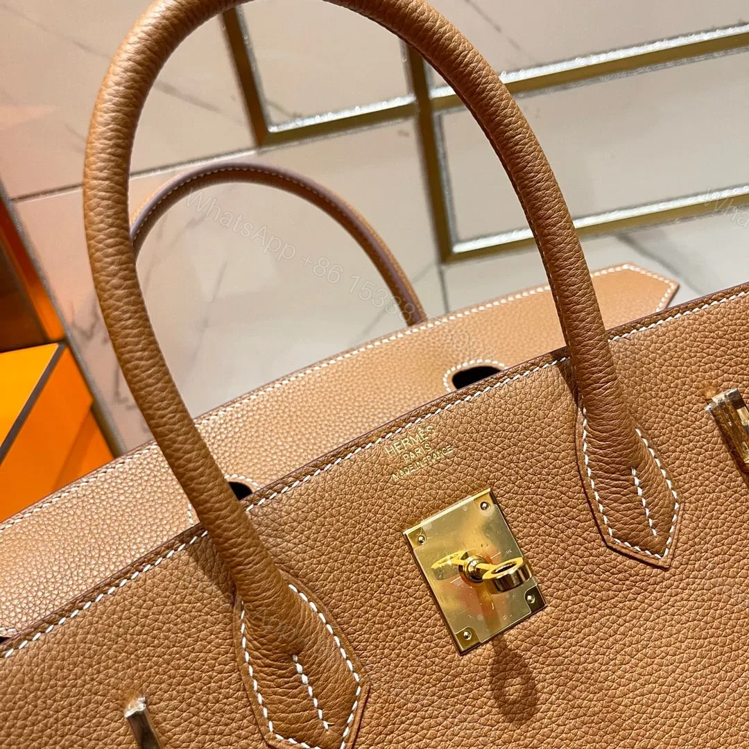 View 8 of HN 30CM GOLD TOGO LEATHER GOLD HARDWARE
