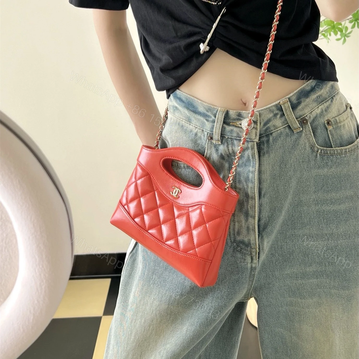 View 14 of 高仿Chanel*24S春夏系列AP3656單肩包紅色免檢版