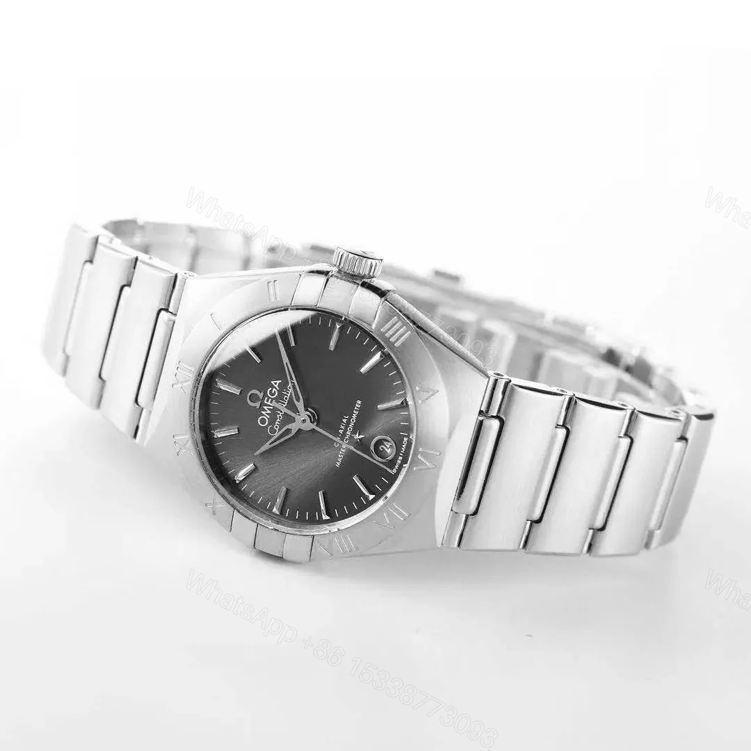 View 7 of Omega Constellation 29mm Women’s Watch V6 Version Stainless Steel with Grey Dial and Sapphire Crystal