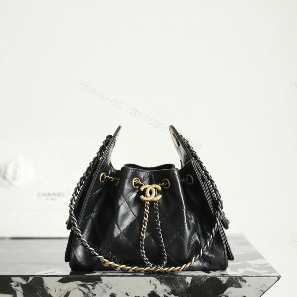 高仿Chanel*26C/25Bag系列AS5631鴛鴦皮穿鏈手袋Mini黑色免檢版 — view 1