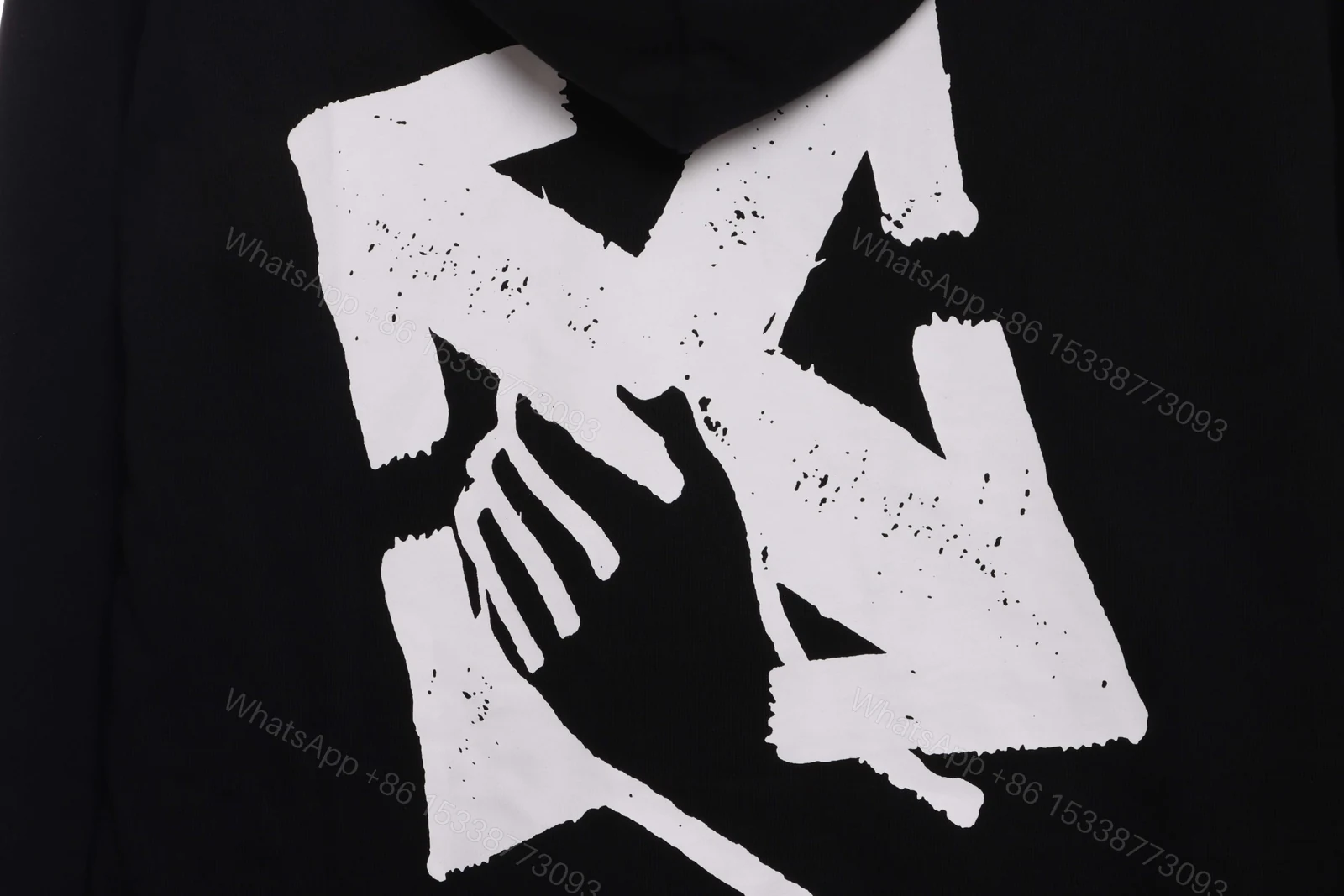 View 2 of Off-White Palm Cut Printed Hoodie