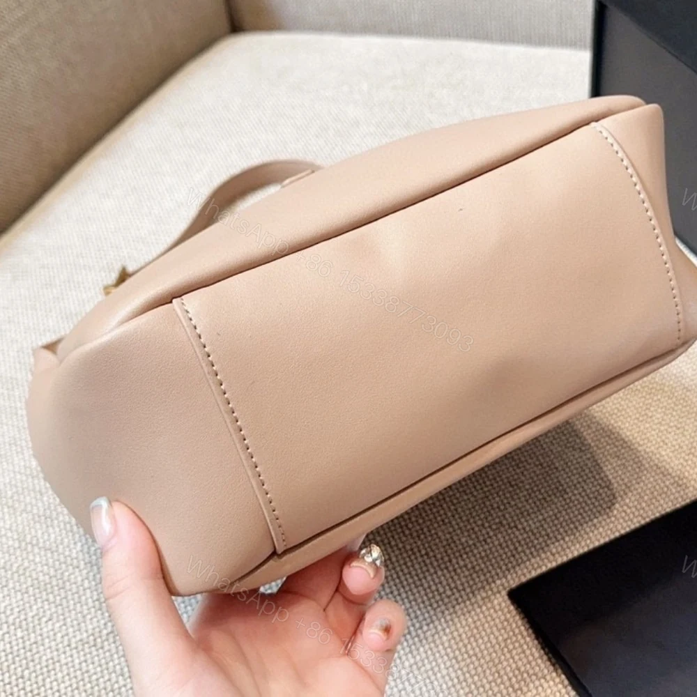 View 5 of Saint Laurent Le 5 À 7 Supple Small In Grained Rose 24Cm
