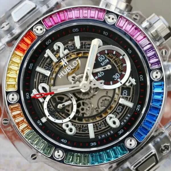 View 5 of Hublot Rainbow Black Replica