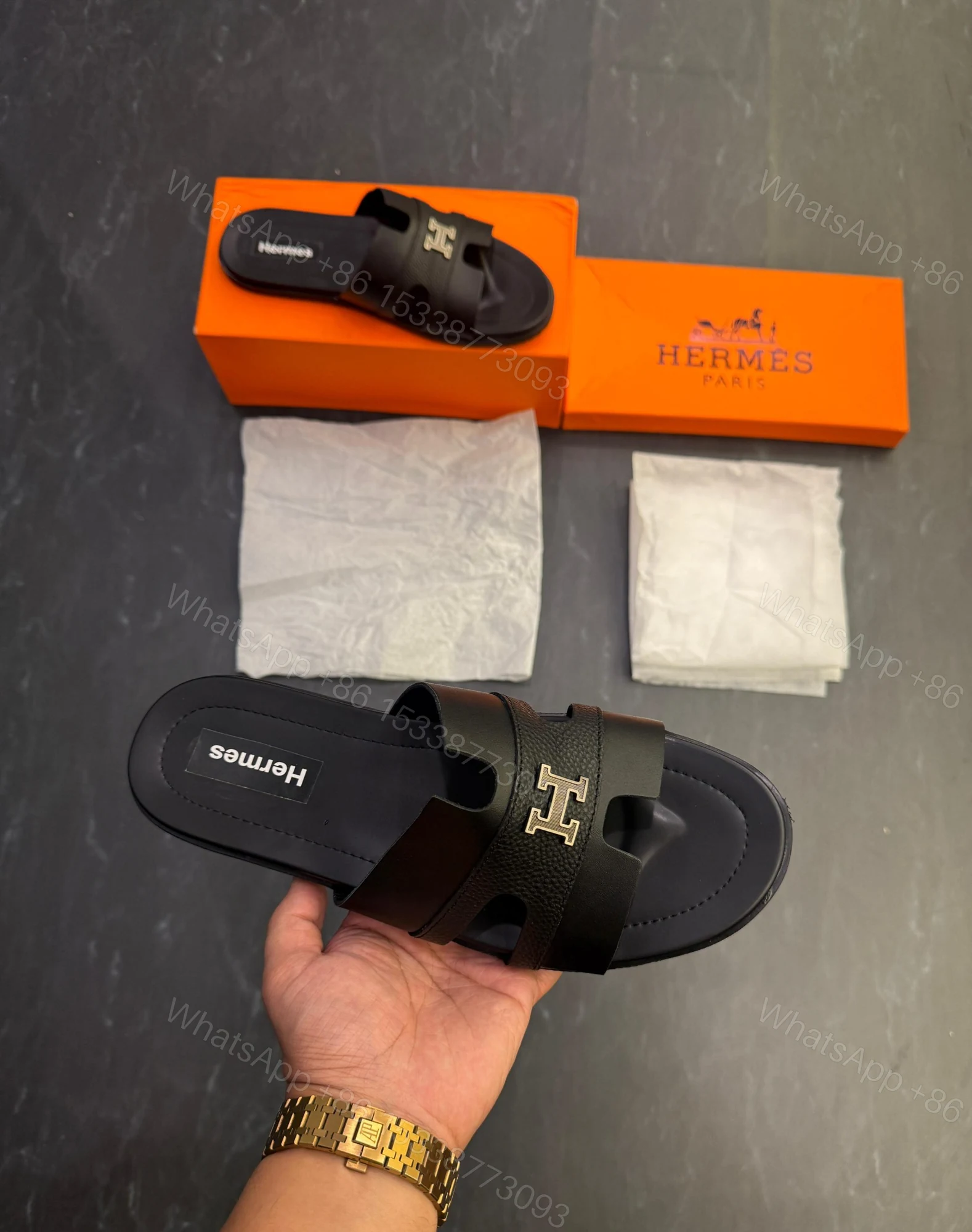 View 6 of FIRST COPY HERMES-PARIS AESTHETIC MULES FOR MEN
