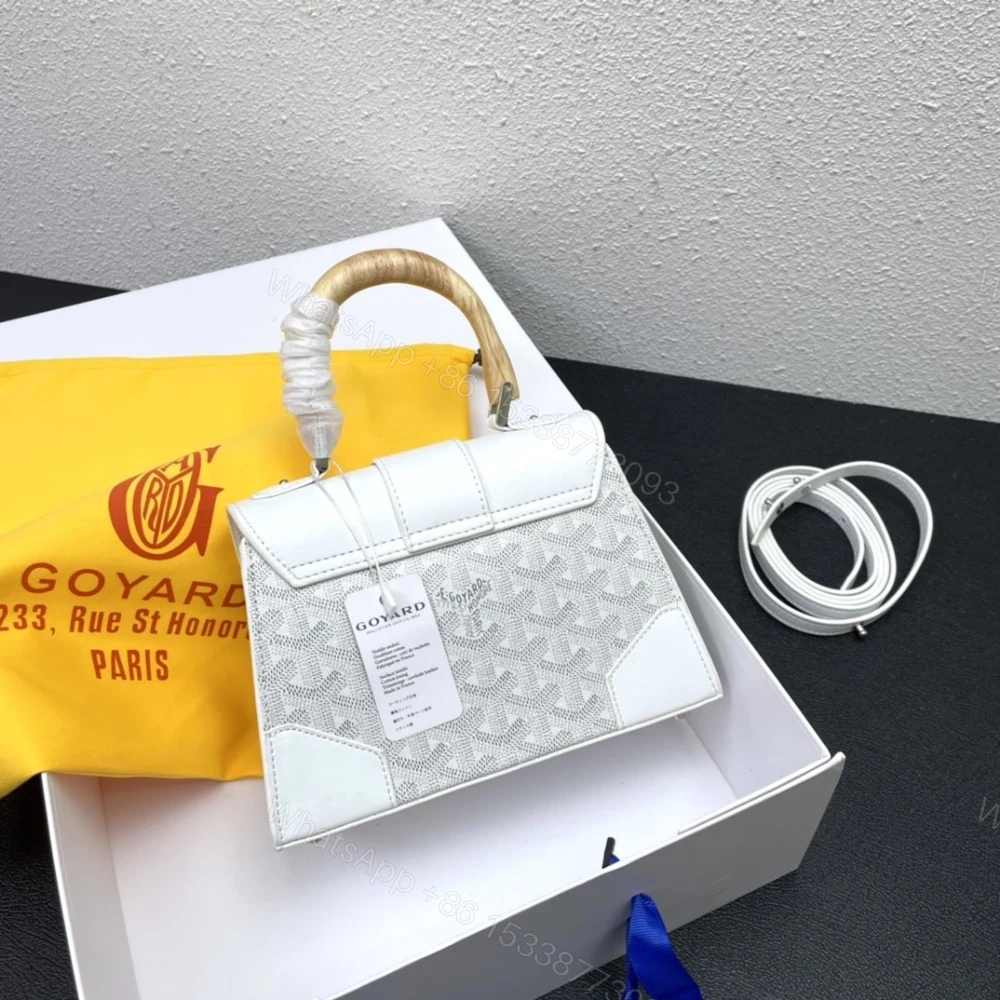 View 3 of GOYARD SAÏGON STRUCTURÉ MINI BAG WHITE 21CM SAIGR2MINTY50CL50P
