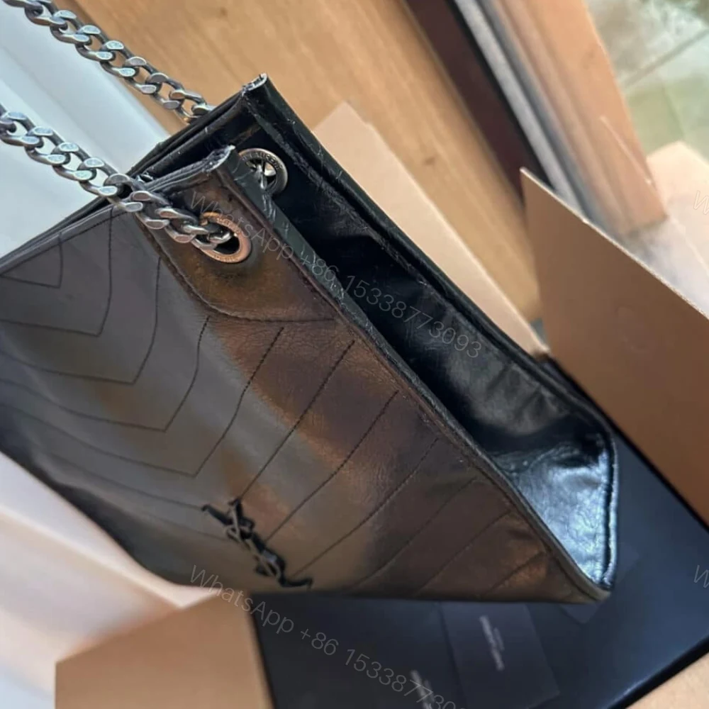 View 5 of Saint Laurent Medium Niki Shopping Bag Black 33Cm