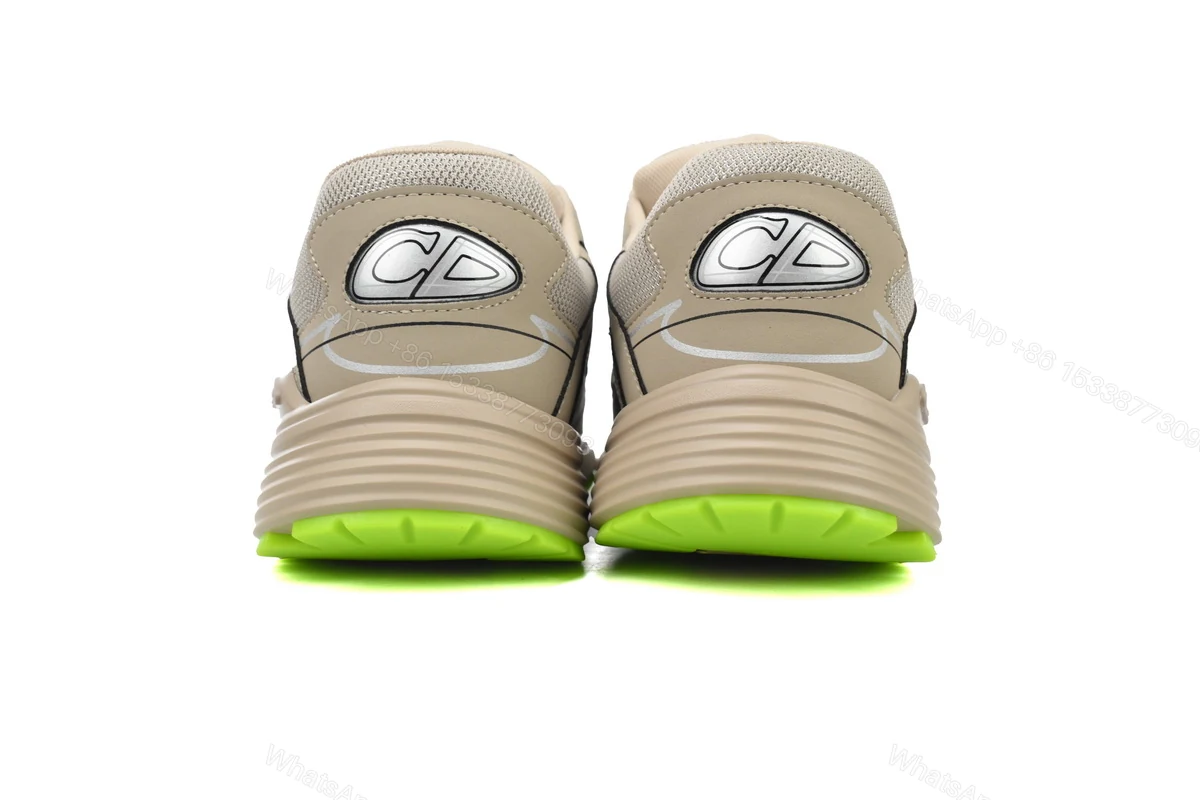 View 3 of Dior 'B30' Sneakers Khaki 3SN279ZMA-16141