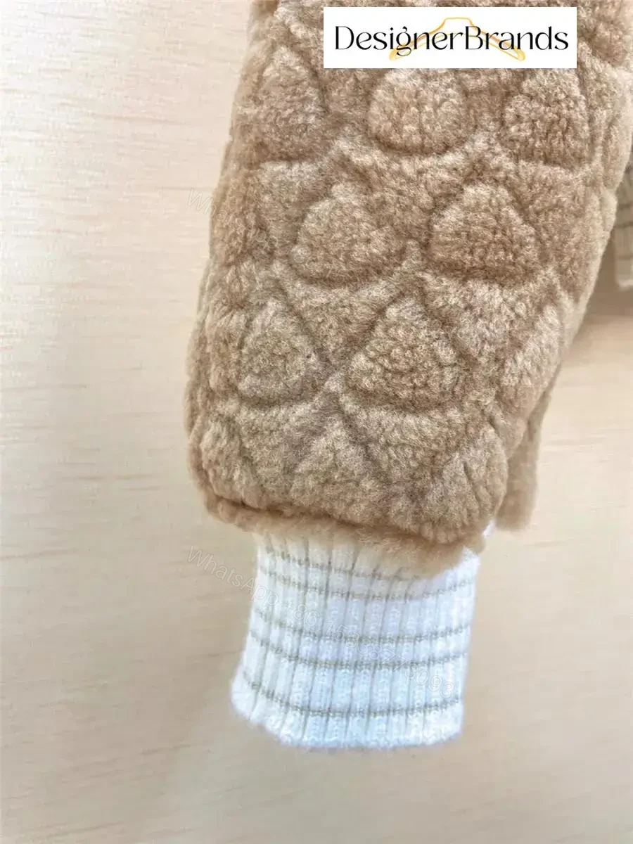 View 4 of Quilted Teddy Jacket: Camel, Structured Details, All-Season Comfort